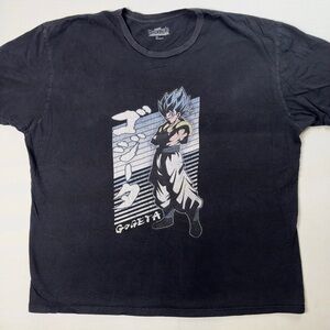 Dragonball Z Gogeta Black T-Shirt DBZ Broly Movie Mens Size XL
